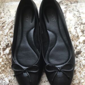 Born Black Ballet Flats with Bow Detail